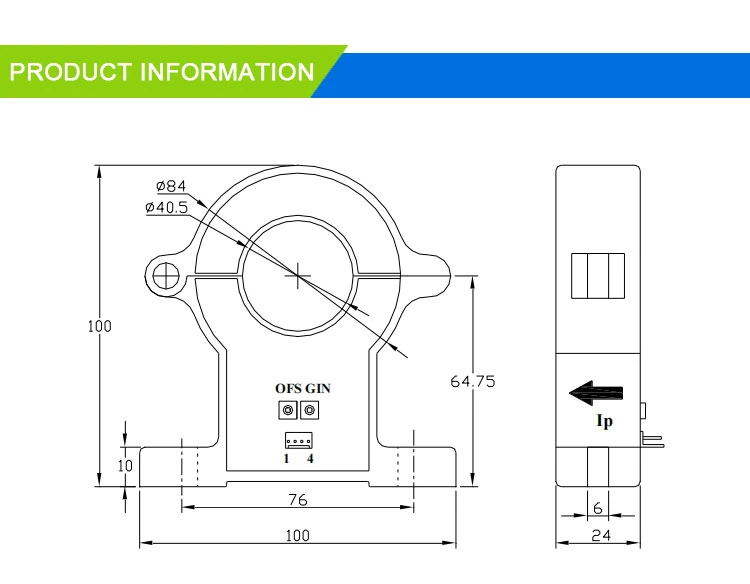 Clip Type Hall Effect Current Sensor of (C3) Linear